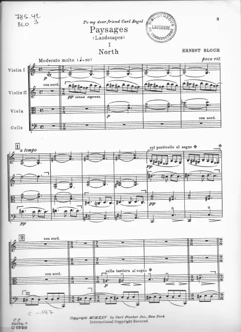 First page of Paysages
