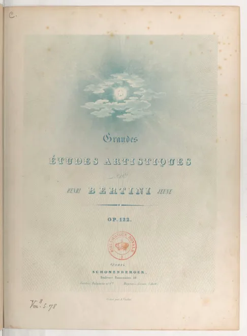 First page of Grandes études artistiques