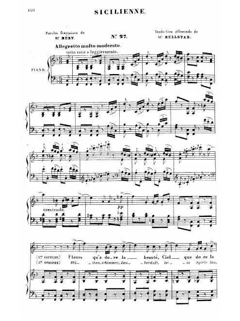 First page of Siciliènne