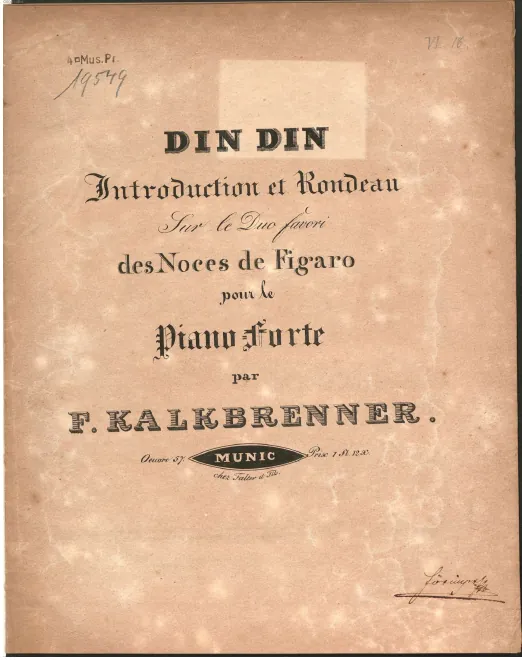First page of Din Din: Introduction et rondeau