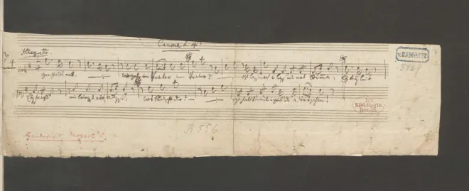 First page of Canon for 4 Voices