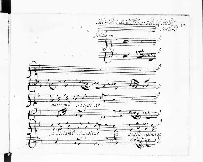 First page of Lasciami sospirar, io voglio piangere