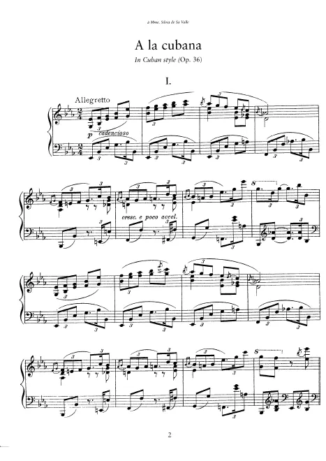 First page of A la Cubana
