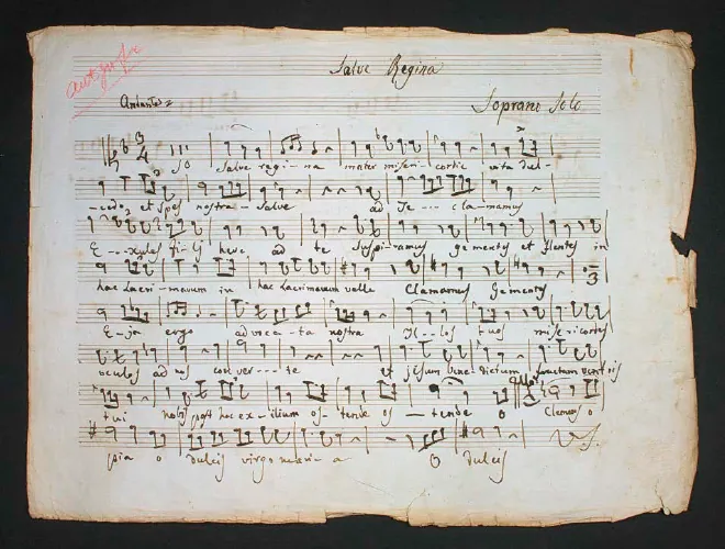 First page of Salve Regina