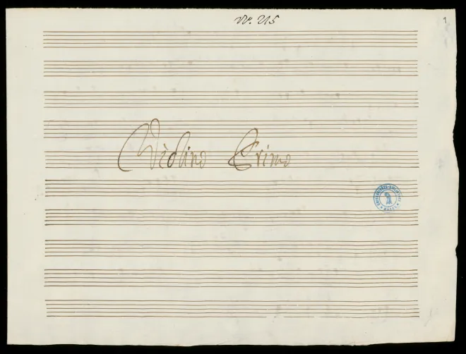 First page of Trio Sonata in E-flat major