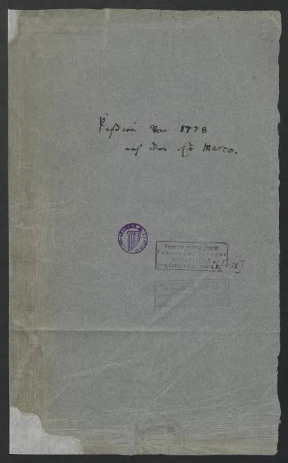 First page of Markus-Passion