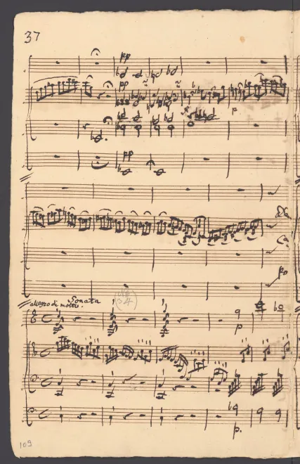 First page of Keyboard Trio in C major