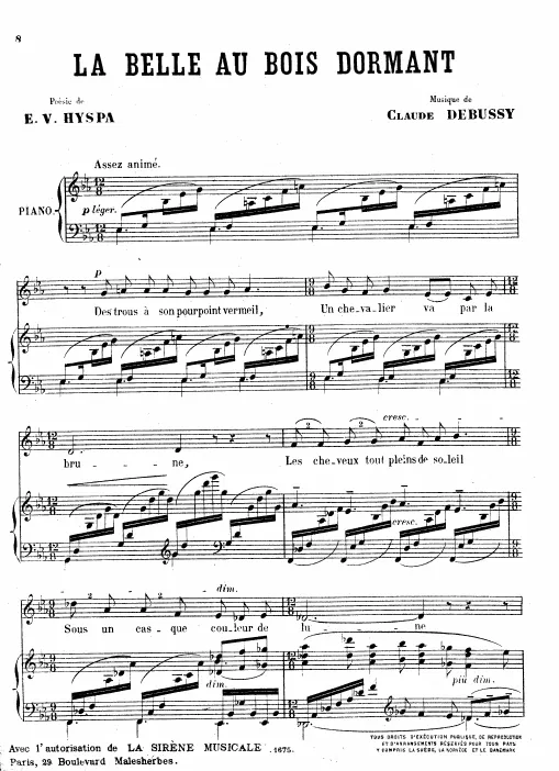 First page of La belle au bois dormant