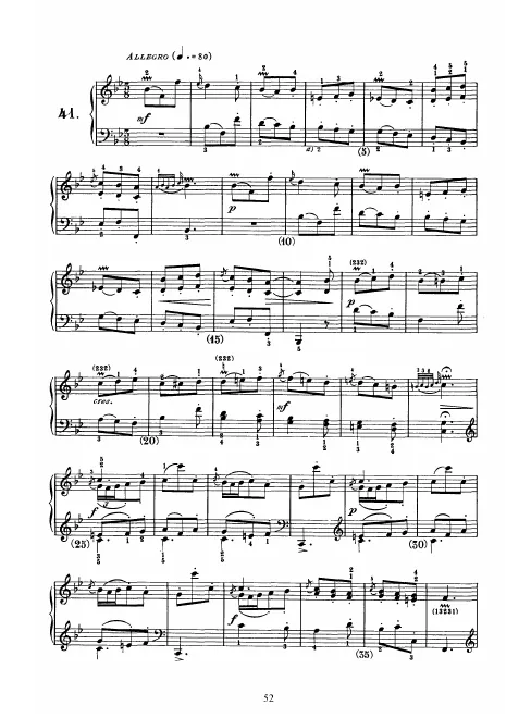 First page of Keyboard Sonata in B-flat major
