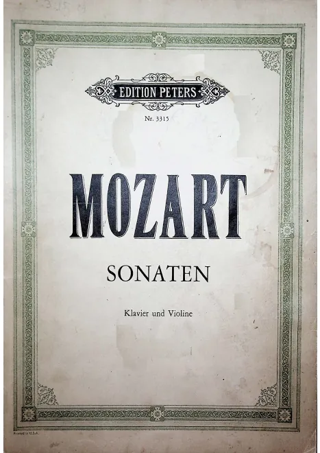 First page of Sonaten für Klavier und Violine