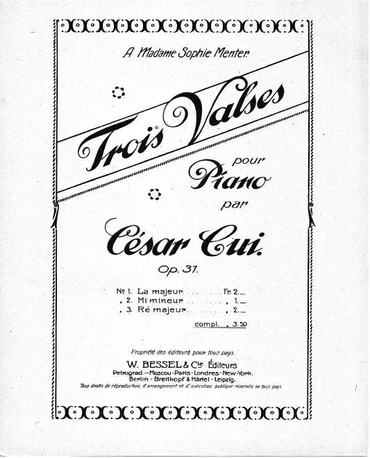First page of 3 Valses