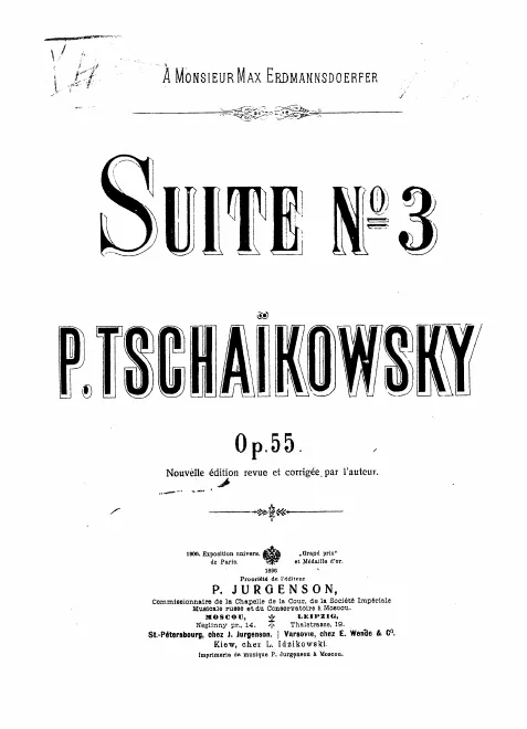 First page of Suite No.3