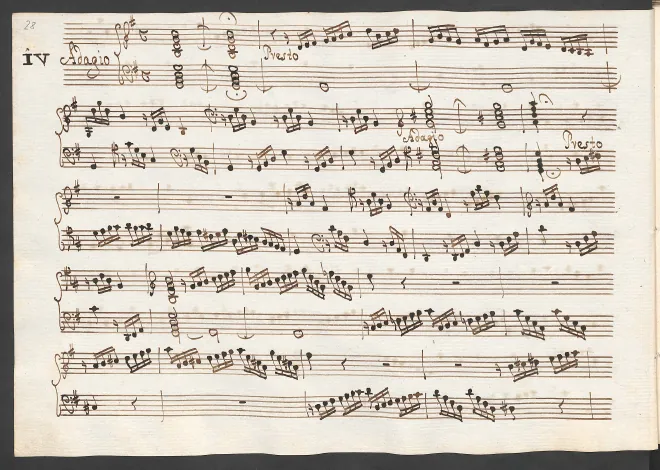 First page of Harpsichord Sonata in G major