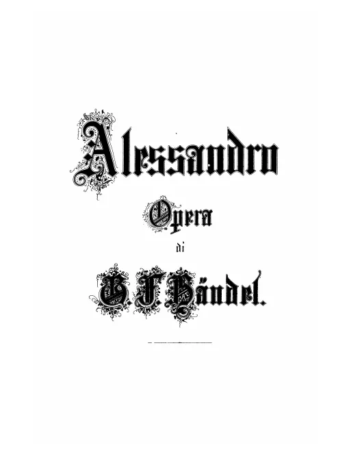 First page of Alessandro
