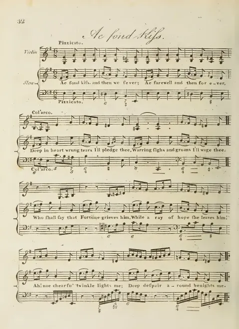 First page of Ae fond Kiss