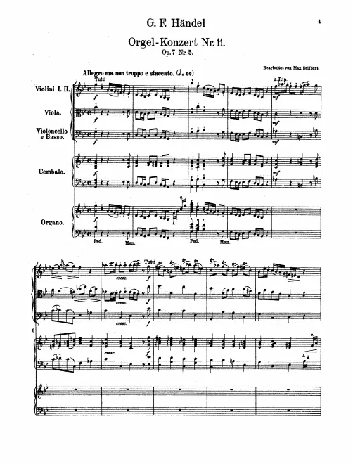 First page of Concerto in G minor