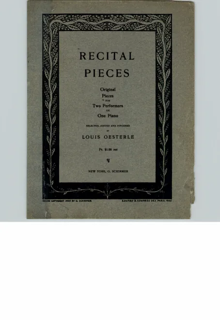 First page of 3 Charakterstücke for Piano Duet