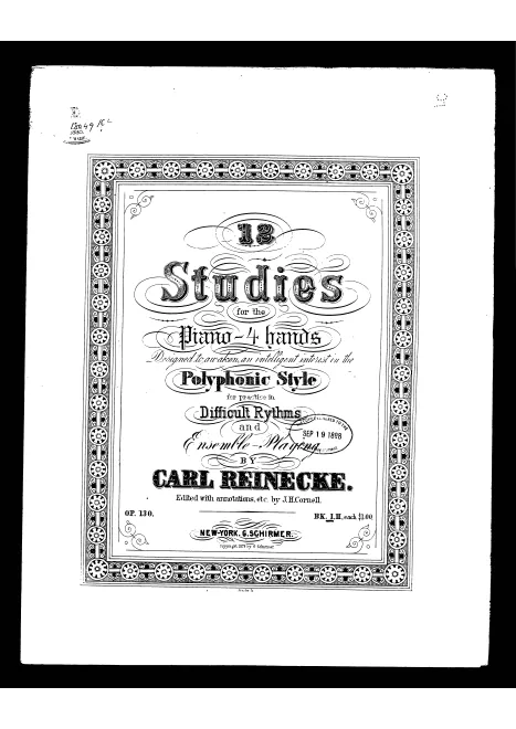First page of 12 Studien in kanonischer Weise