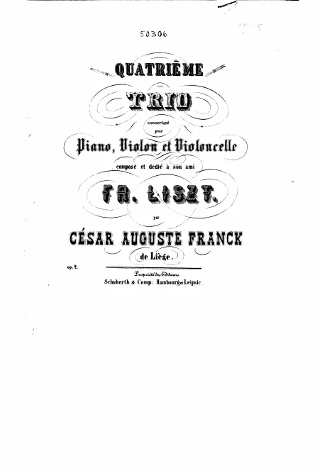 First page of Piano Trio, Op.2