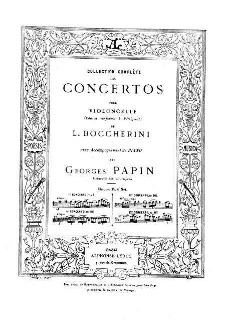 First page of Cello Concerto No.7 in G major