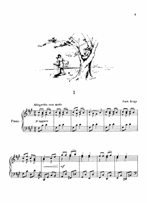 First page of 3 Miniature Pastorales, Set 1