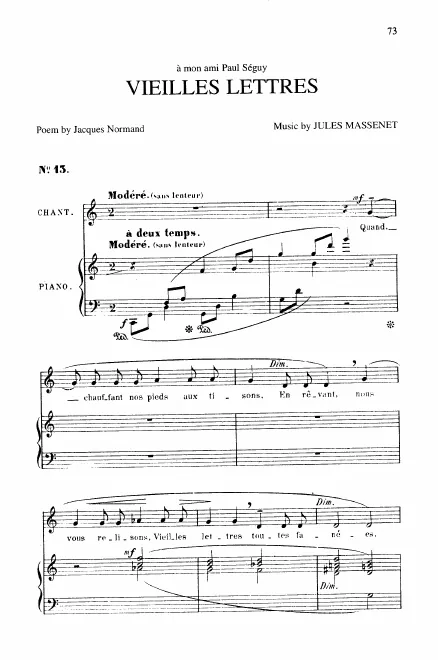 First page of Vieilles lettres