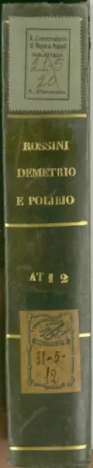 First page of Demetrio e Polibio