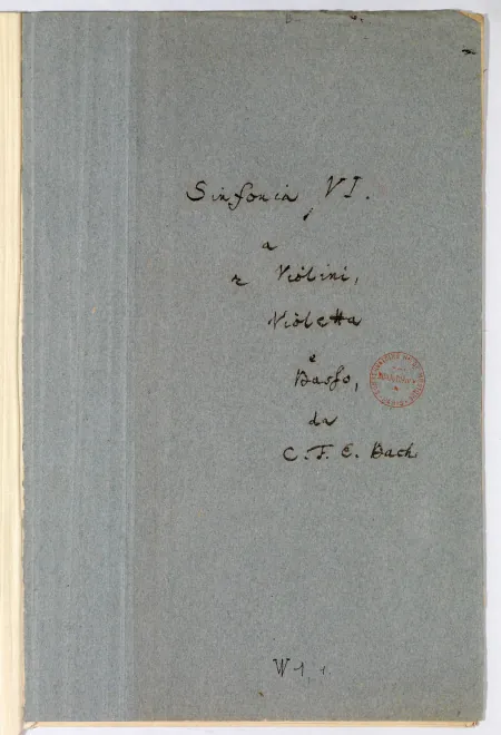 First page of Symphony in E major