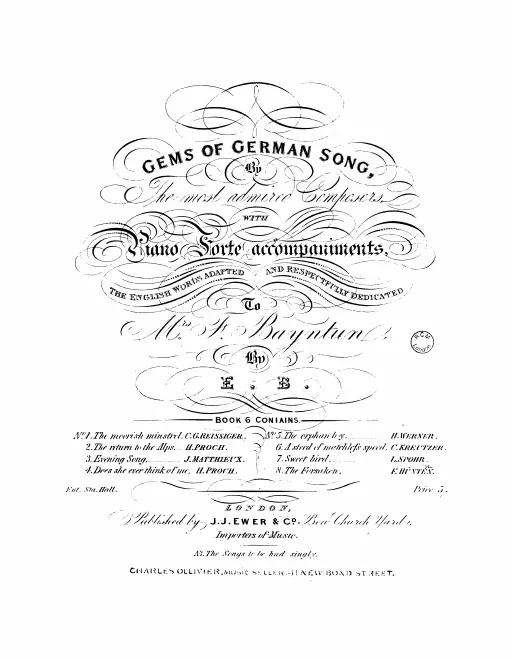 First page of 6 Deutsche Lieder