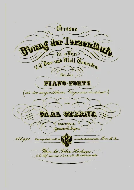 First page of Grosse Übung der Terzenläufe in allen 24 Dur- und Moll-Tonarten