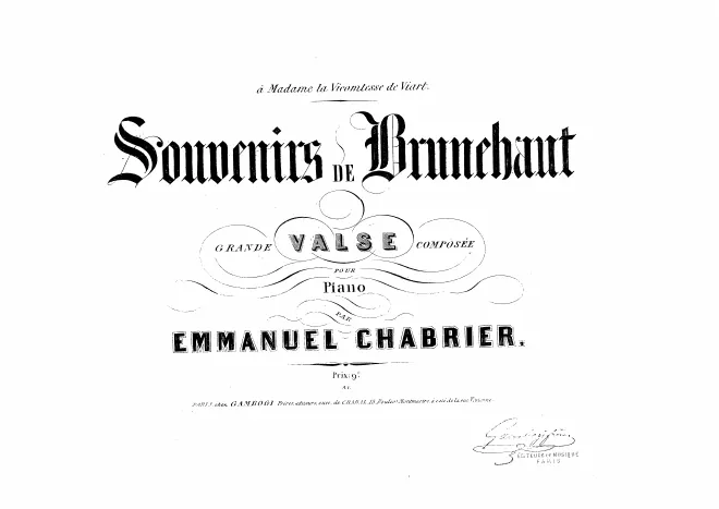 First page of Souvenirs de Brunehaut
