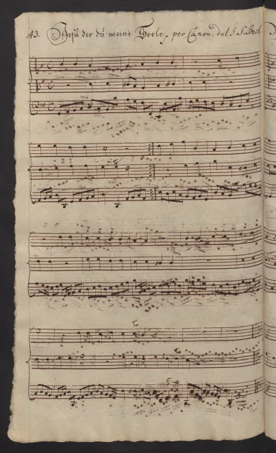 First page of Jesu, der du meine Seele
