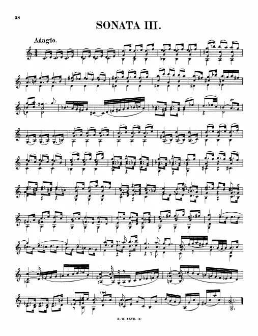 First page of Violin Sonata No.3