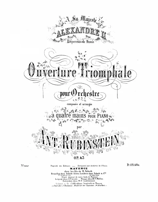 First page of Triumphal Overture