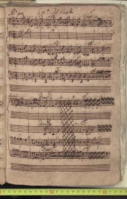First page of Violin Concerto in F major