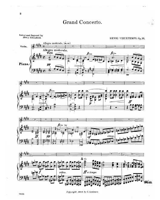 First page of Violin Concerto No.1