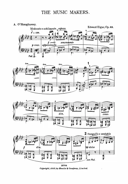 First page of The Music Makers