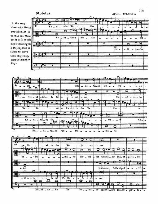 First page of Exaltabo te