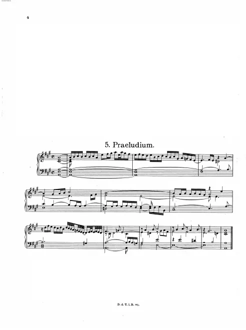 First page of Prelude in A major
