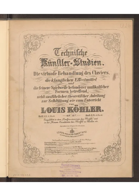 First page of Technische Künstler-Studien
