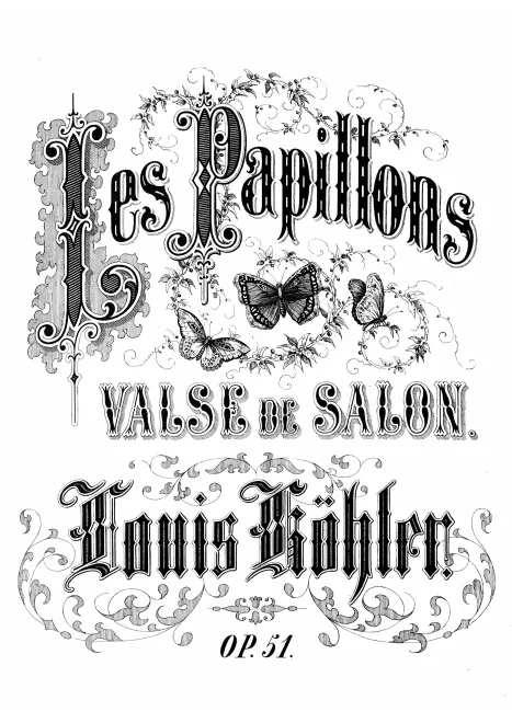 First page of Les papillons