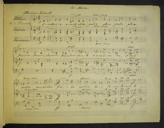 First page of Ave Maria (III)