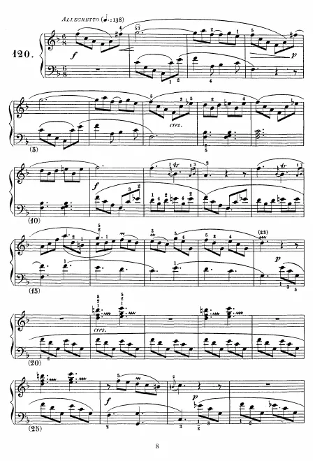 First page of Keyboard Sonata in F major