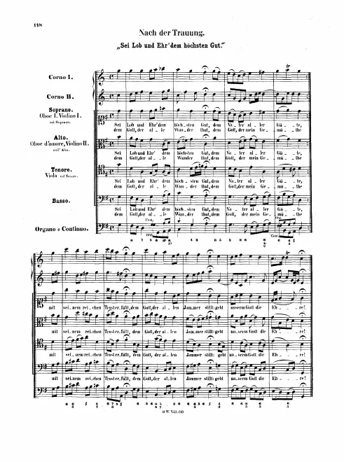 First page of Sei Lob und Ehr dem höchsten Gut