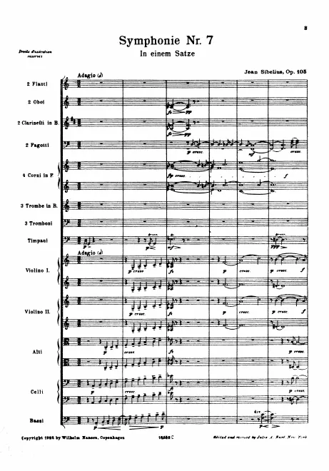 First page of Symphony No.7