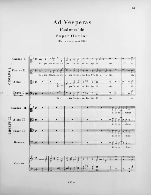 First page of Super flumina Babylonis