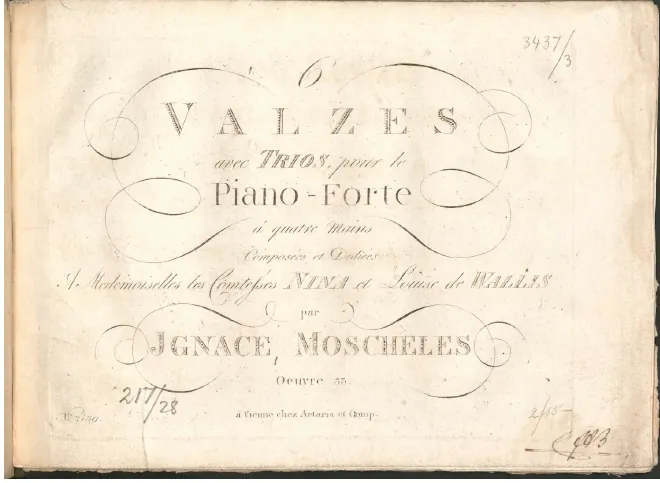 First page of 6 Valses avec Trios
