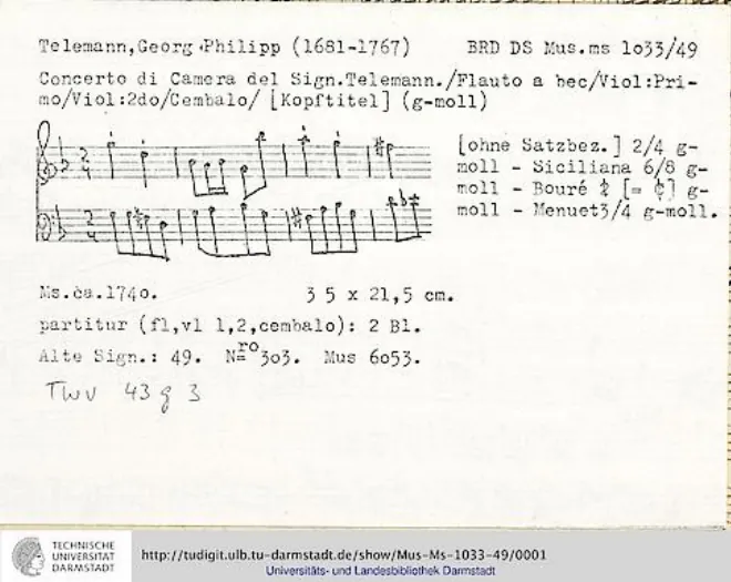 First page of Concerto di Camera