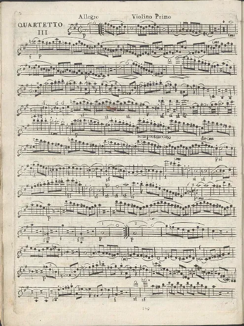 First page of String Quartet No.3 in D major