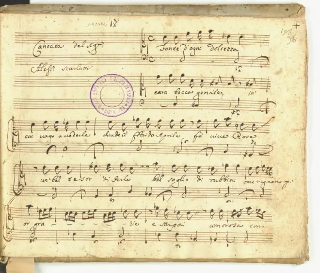 First page of Fonte d'ogni dolcezza